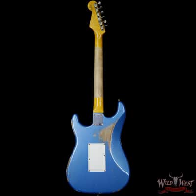 Fender Custom Shop 1962 Stratocaster HSS Floyd Rose Heavy Relic Lake Placid Blue image 6