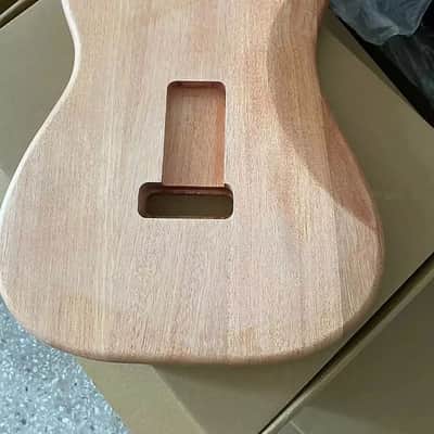 Mahogany Wood Guitar Strat Style Body image 2