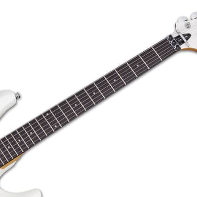 Schecter C-6 FR Deluxe guitar in Satin White image 7