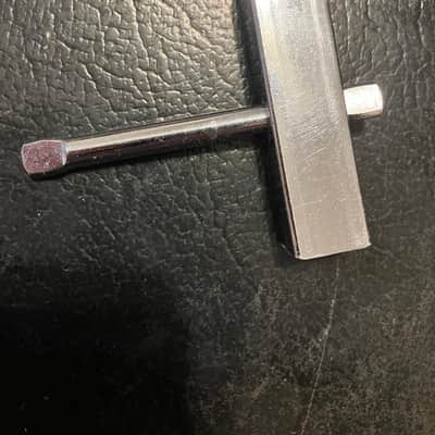 Ludwig - Gretsch - Slingerland Vintage rail post consolette drum tom key - chrome image 1