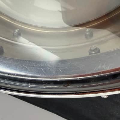 Vintage 1965 Ludwig 14"x5" Ludalloy Aluminum Snare Drum Keystone Badge No. 400? Supraphonic? image 10