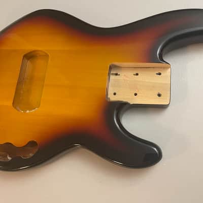 Handmade 5 String Stingray "Classic" Bass Body 2023 - Sunburst image 2
