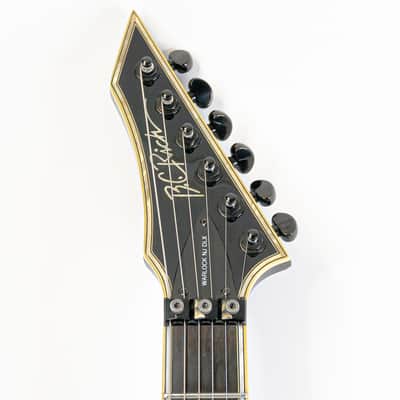 2009 B.C. Rich Warlock NJ DLX Gloss Black w/ Neck Thru Construction, EMG 81/85 Active Humbuckers, Original Gigbag image 12