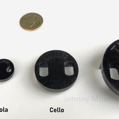Genuine Tourte Round Double Bass Mute, Rubber, Two-Hole Bridge Fit-Mount, A World Standard Performer image 2