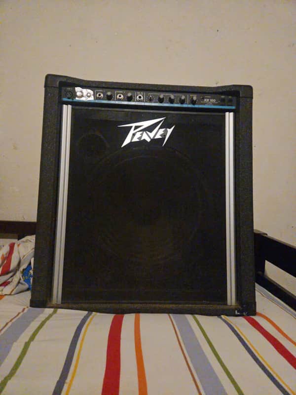 Peavey KB 100 3-Channel 100-Watt 1x15" Keyboard Amplification System 1980s - Black image 1