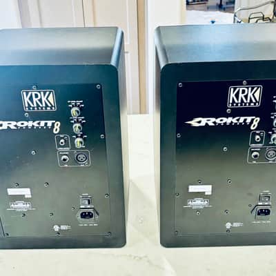 Pair KRK RP-8 Rokit G3 2-Way 8" Active Studio Monitors (Pair) 2014 - 2018 - Black image 2
