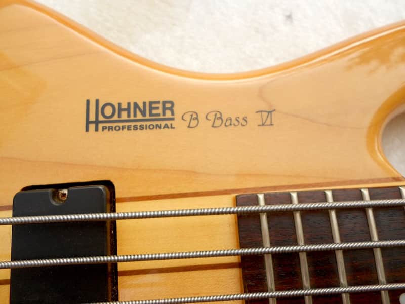 Hohner Professional B Bass 6 strings VI Vintage 90's Neck through