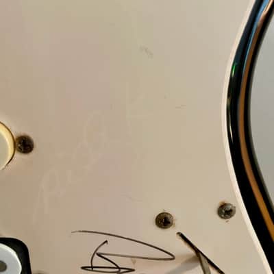 2011 Squier Bullet Stratocaster HSS with Tremolo and Rosewood Fretboard - Mastodon signed image 12