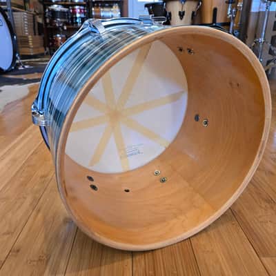 Drum Kits - 1970's Ludwig Classic Maple 14x24 8x12 9x13 14x16 (Concert Tom) Drum Kit (Bowling Ball Blue Oyster) image 19