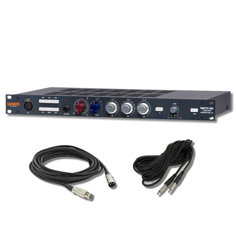 Warm Audio WA73-EQ Microphone Preamp & EQ with 25' Instrument and XLR Cables image 1