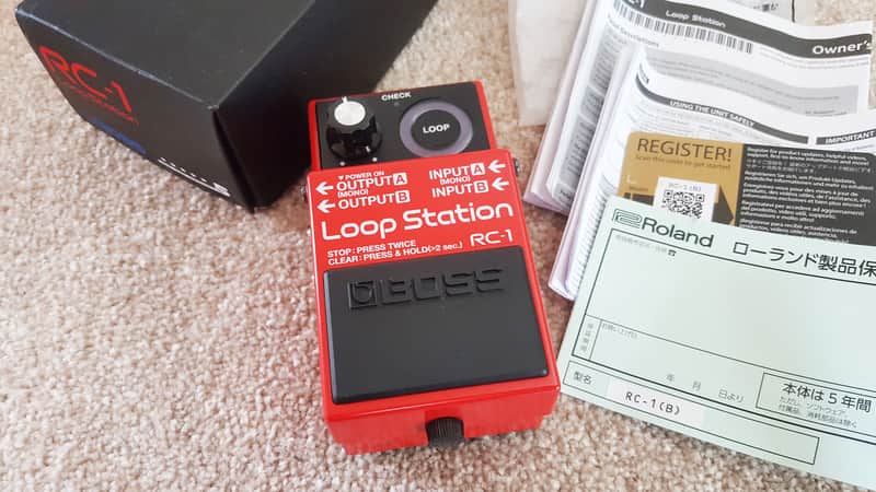 NEW Boss RC-1 Loop Station 2014 - Present - Red image 1