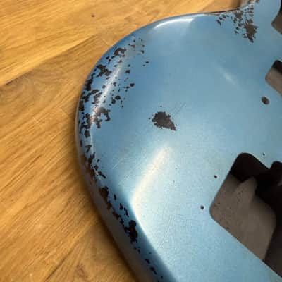 Kohlin Guitars JZ Offset replacement body Nitro Aged Lake Placid Blue Made in Sweden image 2