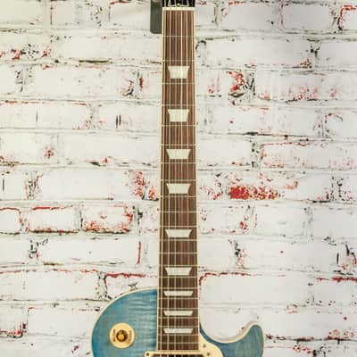 Gibson - Les Paul Standard 50s Figured Top - Electric Guitar - Ocean Blue - w/ Hardshell Case image 3