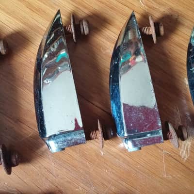 Royal Star Hoshino Pre Tama Crystar Bass Drum LUGS SET OF 8 60s 70s SONOR TEARDROP 16 AVAILABLE image 4
