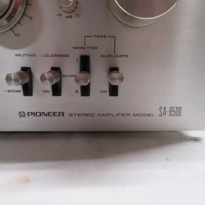 Pioneer SA-8500 Integrated Amplifier late 1970's - silver faceplate image 2