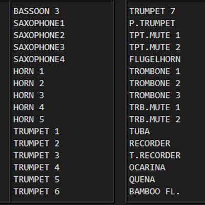Yamaha DX7 VRC-102 Wind Instruments Group - Factory Voice Data ROM image 4