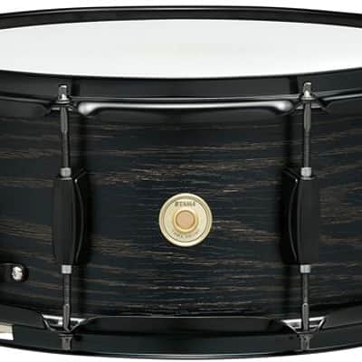 Tama Woodworks 6 5x14 Snare Drum Black on Black Oak image 2