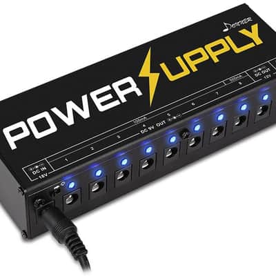 Guitar Pedal Power Supply 10 Isolated DC Output for 9V/12V/18V Effect Pedal image 5