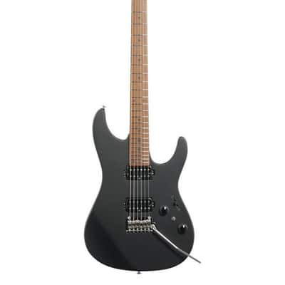 Ibanez Prestige AZ2402 Electric Guitar with Case Black Flat image 2