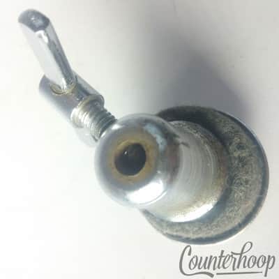 *Slingerland Hi-Hat Stand Bell Clutch Chrome Vintage 60s Cymbal Holder Hex Rod* image 2