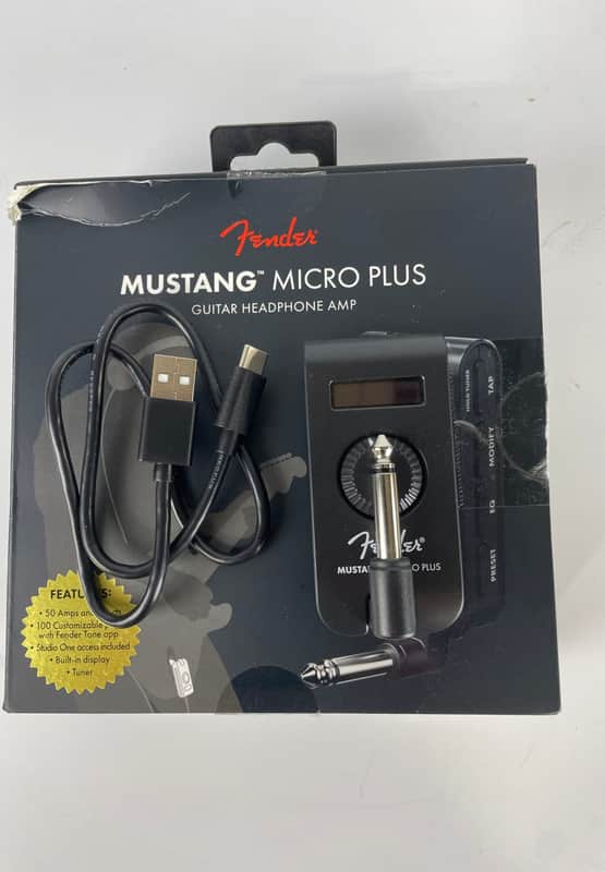Fender Mustang Micro Plus Personal Guitar Headphone Amplifier image 1