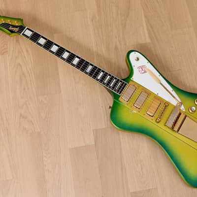 2000 Gibson Custom Shop Firebird VII Green Sparkle Burst w/ Case image 13