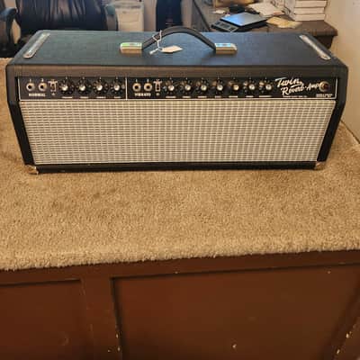 Vintage 1970s Fender Twin Reverb Amp Head with Footswitch image 1