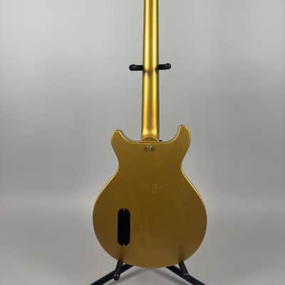 Brown Bear Guitars Korina Les Paul Junior double cut gold metallic image 9