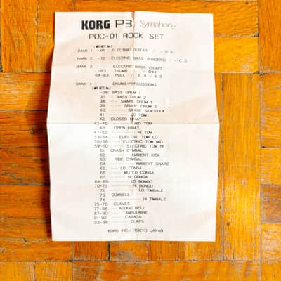 **VERY RARE** Korg POC-01 Symphony (Rock Set) - Memory Card for Korg P3 piano module expander! image 4