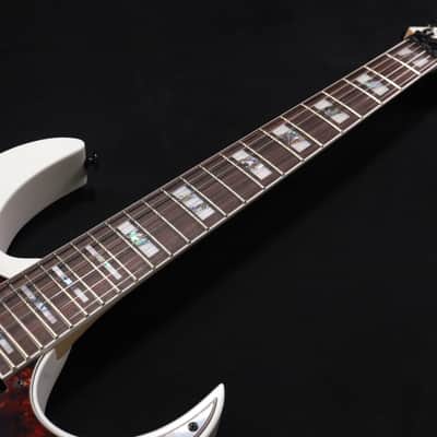 Ibanez Prestige RG653DX Electric Guitar - White Flat 250 image 2