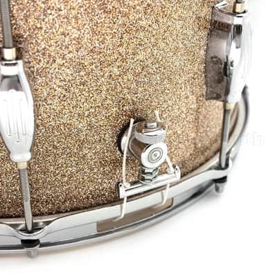 George Way Tuxedo Studio Snare Drum 14x8 Champagne Sparkle image 3