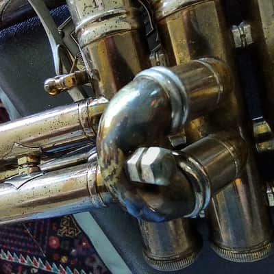 Bach Mercedes New York Bb Trumpet 1st Valve Trigger 3rd Valve Slide 1934 image 2
