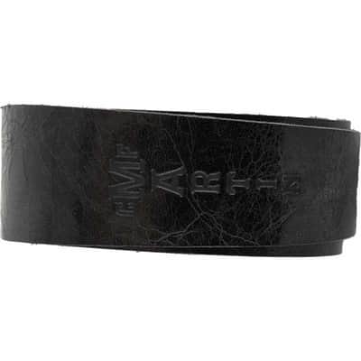 MARTIN & CO. A0064 Vintage - Courroie cuir vintage noire (largeur 5 cm) image 1