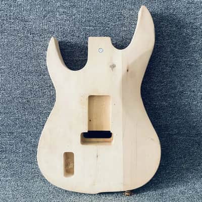 Natural Basswood Strat Style Guitar Body with HSH Routing image 3