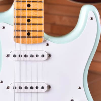 Fender Custom Shop Stratocaster 1958 Relic Super Faded Aged Surf Green image 7