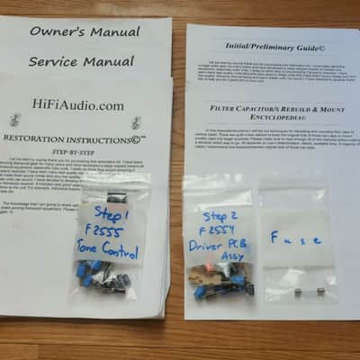 Sansui AU2900 restoration kit filter capacitor repair rebuild fix image 1