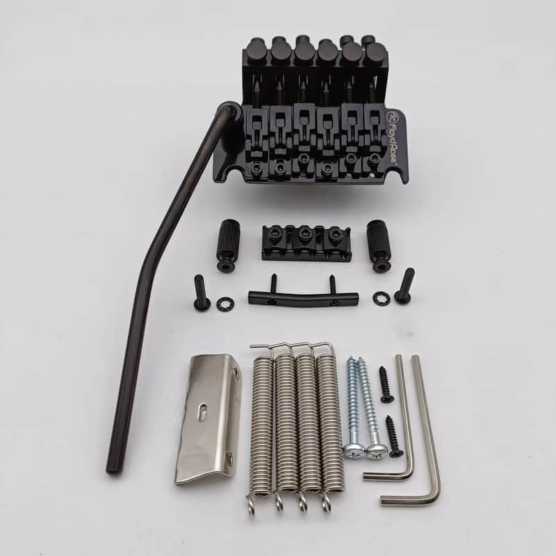 Black Floyd Rose Guitar Bridge Tremolo System image 1