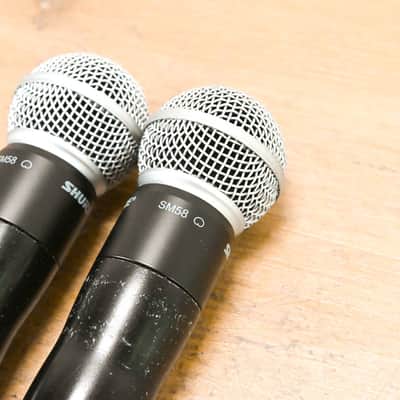 Shure UR4D Wireless Receiver w/ two UR2/SM58 Handheld Mics - L3 Band CG0128P image 15
