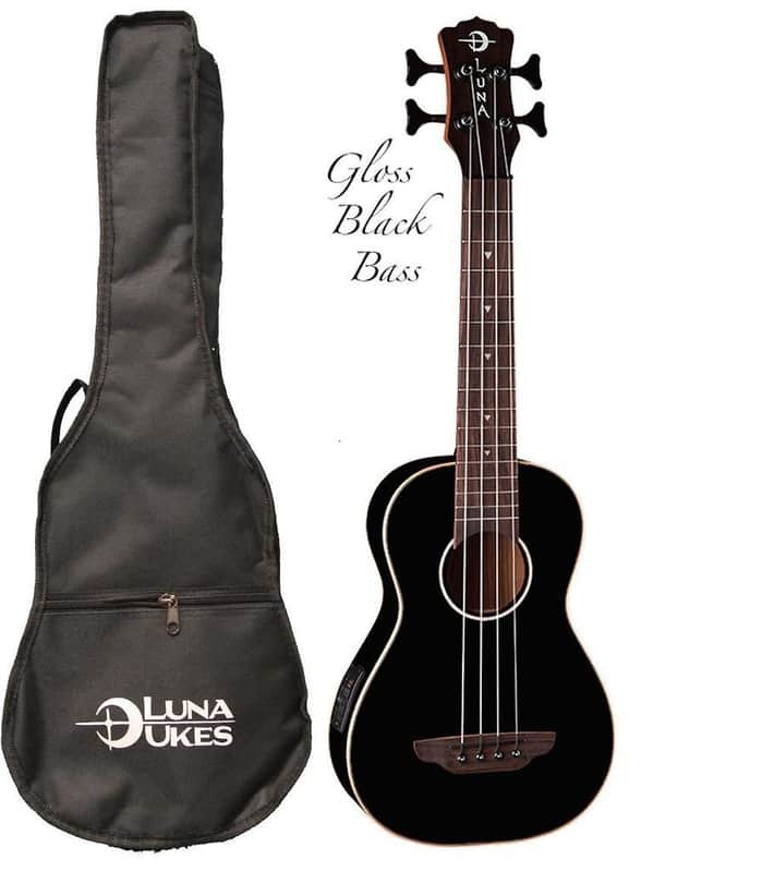 Luna UKE BASS CBK Bass Ukulele image 1