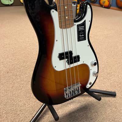 Fender Player Precision Bass with Maple Fretboard 2018 - Present - 3-Color Sunburst image 2
