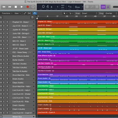 The Synth Sounds Of 24K Magic By Bruno Mars - Logic X Session - Reverb Exclusive image 2