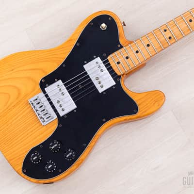 1980 Fender Telecaster Deluxe Natural Vintage Guitar w/ Wide Range Humbuckers, Hangtags & Case