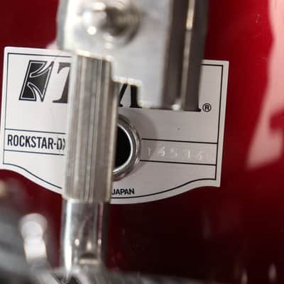 Tama RockStar DX 4pc Drum Kit Set 22/16/13/12" Maroon MIJ image 7