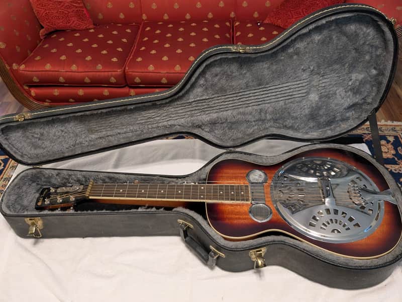 Gold Tone Reso Guitar with Knee Levers image 1