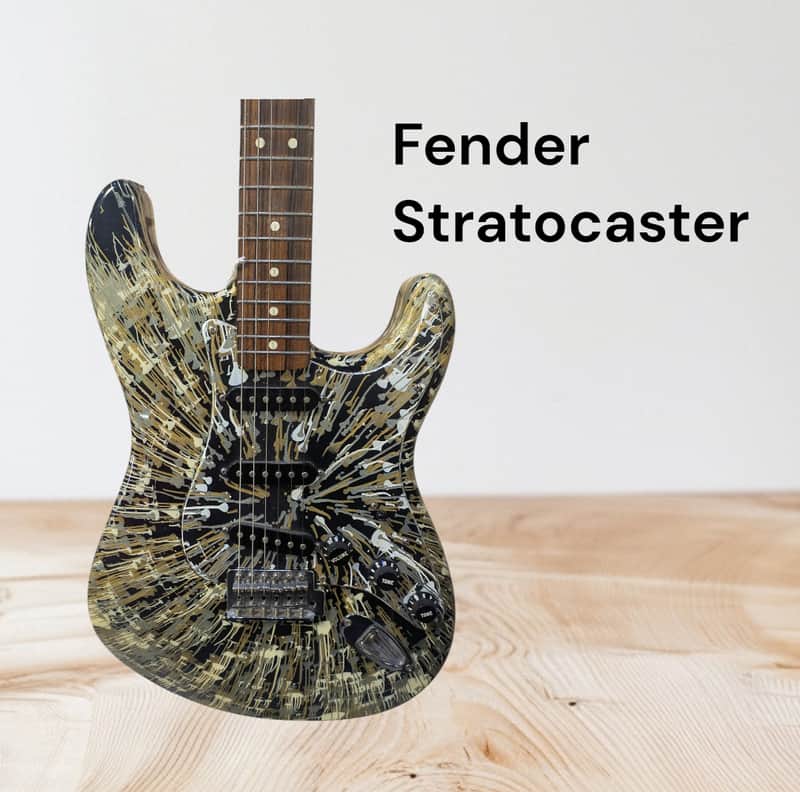 Fender Electric Stratocaster 2000s - Black Splatter image 1