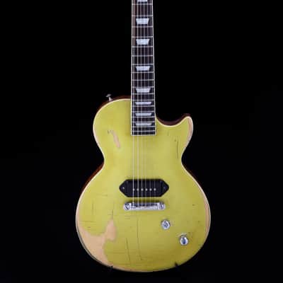 Black 35 Guitars Mary Jane Single Cutaway Electric Guitar - Gold Top image 2