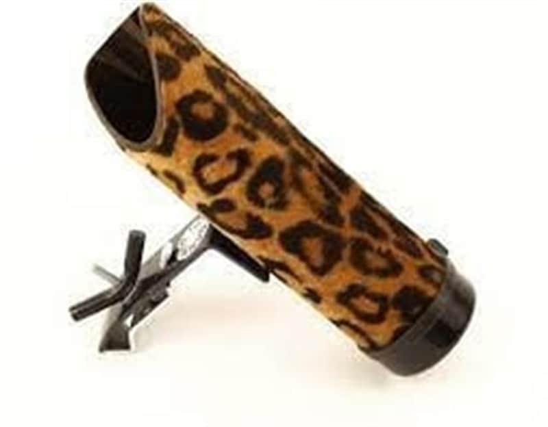 DANMAR STICK HOLDER - Clamps to Any Stand w/ Angle Adjustment, Holds 3 pairs- Leopard____ image 1