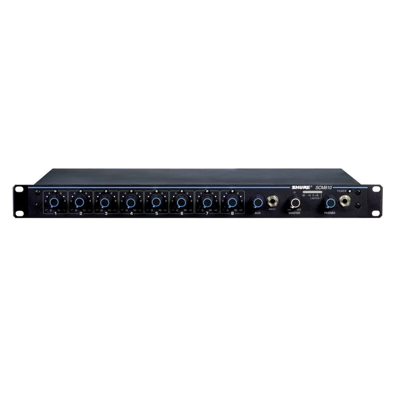 Shure SCM810 8-Channel Automatic Mic Mixer w/ EQ image 1