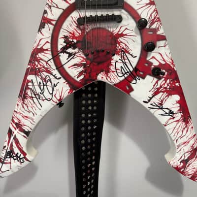 Dean Tyrant V - Blood splatter - autographed by all of Arch Enemy image 1