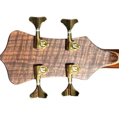 Alembic Stanley Clarke "Brown Bass", Flame Walnut with Ebony, BLUE LEDS *IN STOCK*** image 21